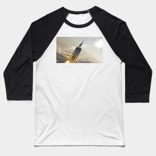 Space Launch System launch, illustration (C023/9493) Baseball T-Shirt